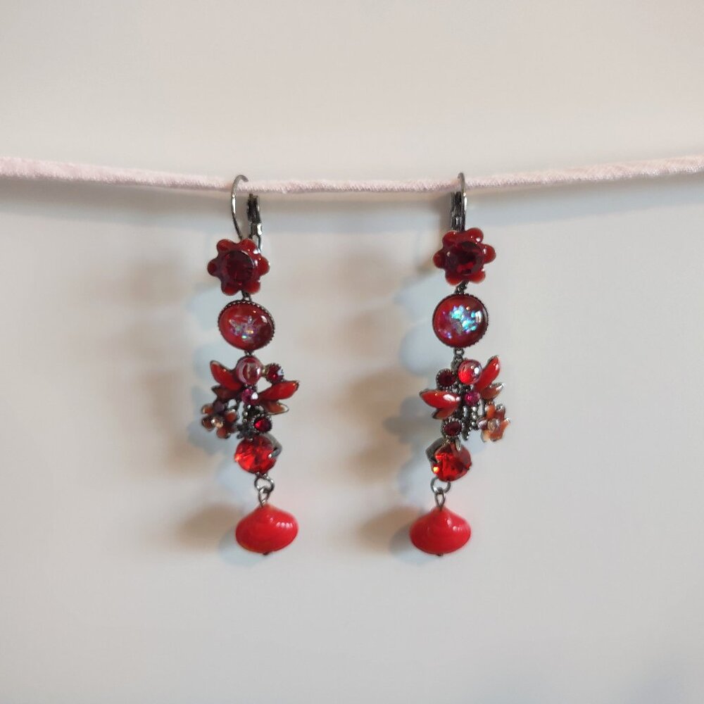 Vintage luxurious costume baroque earrings